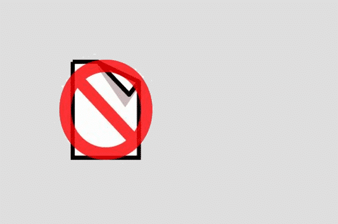 document prohibited
