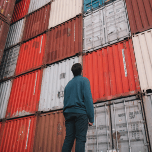 Amazon does not handle international freight. Getting your products to an Amazon warehouse is entirely your responsibility
