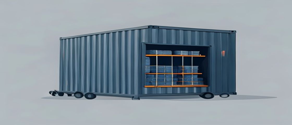 20ft FCL full container load standalone shipping container with uniform cargo diagram, ExFreight ocean freight