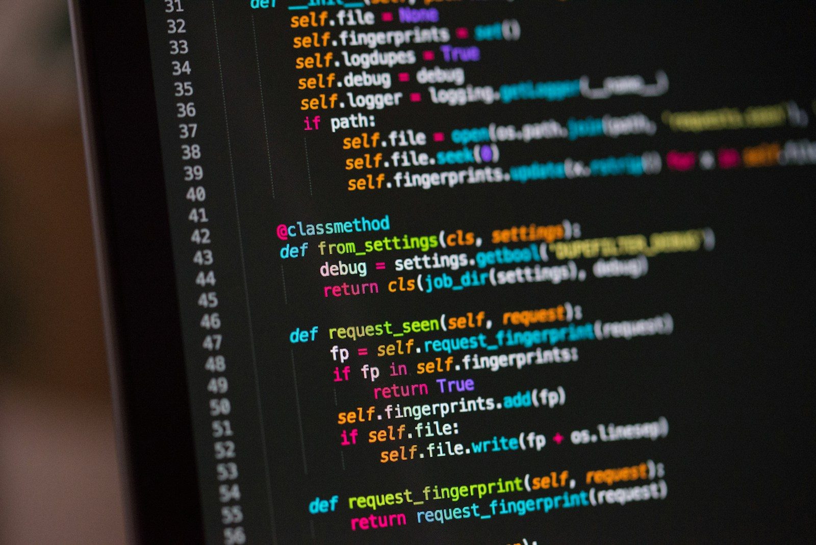 Code editor showing request-handling functions, the kind of code exercised in sandbox testing